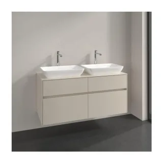 Villeroy und Boch Collaro Waschtischunterschrank C11500VN 120x54,8x50cm, für 2 Waschtische, cashmere grey