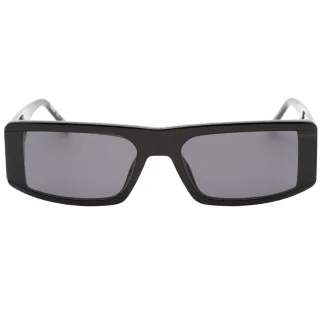 Hugo Boss graue Sonnenbrille mit rechteckigen Gläsern und schwarzen Gläsern
