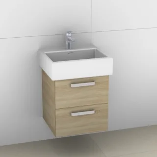 Artiqua 415 Waschtischunterschrank für Living City 817431 Castello Eiche quer NB, 415-WU2L-L5-7136-4 415-WU2L-L5-7136-426