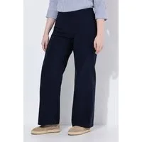 Ulla Popken Funktionshose Bengalinhose Mary weites Bein Elastikbund Stretch