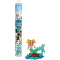 PLUS-PLUS Plus-Plus Tube Kreativ Bausteine Meerjungfrau Spielbausteine, (100 St)
