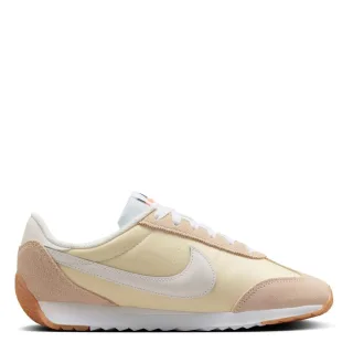 Nike - "Waffle Debut" Sneaker für Damen, Wildleder, Keilabsatz (Naturweiß/Gummi Rosa)
