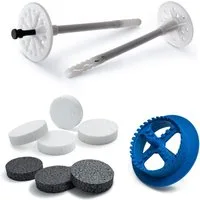 STRÜBER Schrauben- und Dübel-Set WDVS SET (Dämmstoffdübel mit Kunststoffnagel + Rondelle + Fräser)