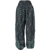 Guru-Shop Relaxhose Flauschige Boho Pluderhose, Wohlfühlhose -.. Ethno Style