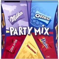 MILKA Schokolade, Milka Party Mix beliebte Pralinenmischung Packung 143g