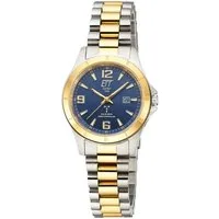 ETT Solaruhr Damen-Armbanduhr Gobi Lady Bicolor/Blau