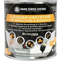 Hanse Syntec Systems Dichtstoff HSS Flüssigkunststoff, geeignet für alle Untergründe außer Silikon, frischen Bitumen/Asphalt