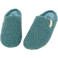 Beck Damen Pantoffel Jule im Teddy-Look Hausschuh zum Schlupfen