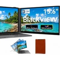 blackview Laptop Bildschirm Erweiterung 2026, 1920x1200, Portabler Monitor für Notebook (15.6", 800g, 14-17,3 Zoll & Windows/Mac/Android/Chrome-Kompatibilität)