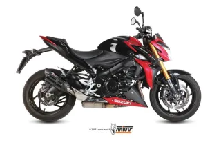Sport Auspuff MIVV Suono Steel Black Suzuki GSX-S 1000 Bj. 2015-2020 Typ:DG EURO-3/EURO-4 +ABE