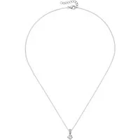 Firetti Kette mit Anhänger Schmuck Geschenk Silber 925 Halsschmuck Ankerkette Solitär-Optik, mit Zirkonia (synth)