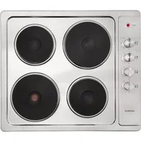 Klarstein Elektro-Kochfeld Appetito 4 Elektrokochfeld 4 Platten 5500W 6 Stufen Edelstahl Regler, Glaskeramik-Kochfeld 4 Zonen 5500W mit Drehregler & Restwärme