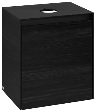 Villeroy & Boch Waschtischunterschrank Collaro 500x548x380mm 1trg. A:re Waschbecken mittig Black O C14900AB