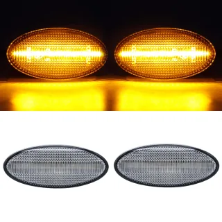 2x LED Seitenblinker Blinker in Silber SET für Opel Vectra B ab 1995-2002