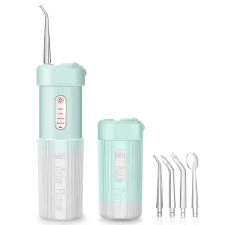 Portable Cordless Water Flosser with 4 Modes & 4 Nozzles RechargeableIPX7 Waterproof 200ml Telescopic Water Tank Trave