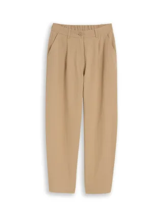 Denim Tom Tailor - Barrel Hose aus Baumwolle mink beige - Gr. - XL