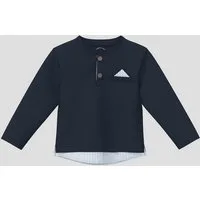 s.Oliver Langarmshirt T-Shirt Longsleeve mit Knopfleiste in Layering-Optik