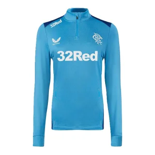 Castore - "2023/2024" Midlayer für Herren/Damen Unisex, mit kurzem Reißverschluss, Training (Blau)