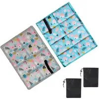 FOUORTUNATE-BEE Sitzkissen 2er Set Faltbare Sitzkissen mit Tragetasche Outdoor, Klappbare Sitzpolster für Camping, Picknick & Wandern