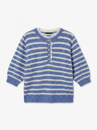 VERO MODA - VMDOFFY LACE HENLEY 2/4 PULLOVER NOOS - Gr. - M