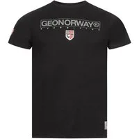 Geographical Norway Kurzarmshirt Geographical Norway T-Shirt Herren Shirt Hemd Sommer Baumwolle Print