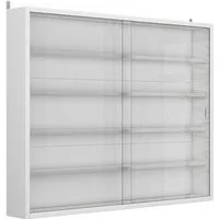 Vicco Hängevitrine Showla, Weiß, mit 4 Einlegeböden (1-St)