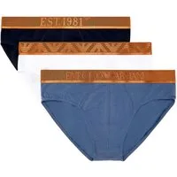 Emporio Armani Slip 3er Pack Slip (3-St., 3 Stück) mit elastischem Logo-Bund