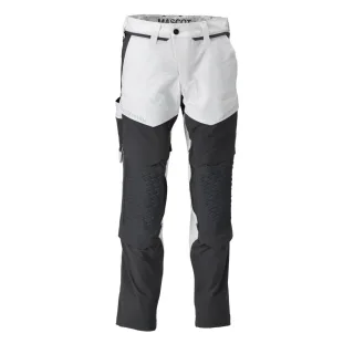 MASCOT Herren Hose mit Knietaschen CUSTOMIZED Weiß / Anthrazitgrau 54 - 22079-605-0689-76C54