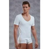 DOREANSE V-Shirt Herren Slim Fit T-Shirt mit tiefem V-Ausschnitt 2820