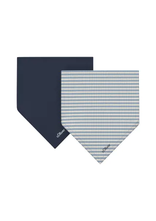 s.Oliver - Tuch blau/creme - Gr. - ONESIZE
