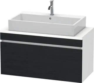 Duravit DuraStyle Konsolenwaschtischunterbau wandhängend Eiche Schwarz & Weiß Matt 1000x478x512 mm - DS530401618