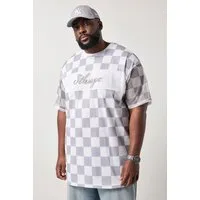 STHUGE T-Shirt T-Shirt Halbarm oversized Mesh Muster bis 8 XL