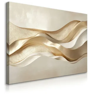 Muralo Leinwandbild, Beige, Braun, Textil, Kiefer, Abstrakt, Rechteckig, 100x70 cm, einfache und schnelle Anbringung, Bilder und Zubehör, Wandbilder, Leinwandbilder