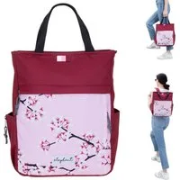 Spear Bags Cityrucksack Rucksack Damen Damenrucksack klein Hygge A4 Büro Freizeit, Geheimfach Handtasche Daypack + Schlüsseletui