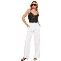 LIPSY Anzughose Lipsy Taillierte Hose mit weitem Bein (1-tlg)