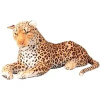 Geschenkestadl Plüschfigur XXL Plüschtier Leopard – Gesamtlänge 1,70m, Körperlänge 110cm