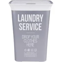 ONDIS24 Wäschekorb Wäschetruhe Wäschekorb mit Belüftung Moda 60 Liter mit Deckel