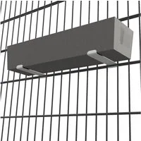 ZAUNIVERSUM Blumenkastenhalter Smart Doppelstabzaun Blumenkasten Halterung Kastenhalter, 2 Halter, im Set, Einfache Montage, Universelle Kompatibilität