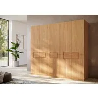 Home affaire Kleiderschrank Léopoldine aus Kernbuche, erhältlich in verschiedenen Breiten Massivholz-Kleiderschrank, im 50 cm Raster planbar