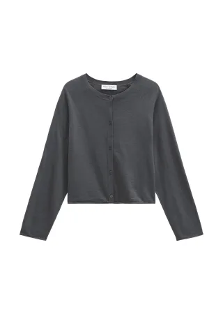 Marc OPolo Casual - Feinstrick-Cardigan relaxed Oxide Grey - Gr. - S