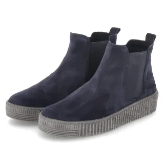 Gabor Chelsea Boots - Gr. 37 - Blau - Rauleder