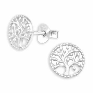Lebensbaum Ohrringe aus 925 Silber