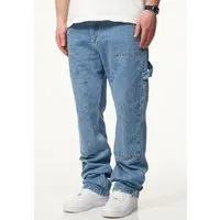 DAILY COTTON Straight-Jeans DCPONTON Herren Lange Carpenter Hose Jeans Straight-Fit Loose-Fit