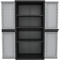 Kreher Mehrzweckschrank XXL Kunststoffschrank 'Kreher Jumbo' mit 3 höhenverstellbaren Böden