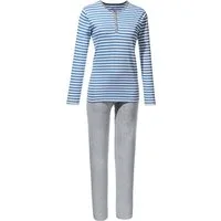 Erwin Müller Pyjama Damen-Schlafanzug Single-Jersey Streifen