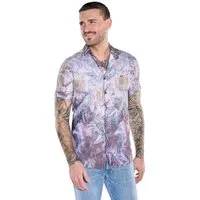 emilio adani Kurzarmhemd Herren Kurzarm-Hemd mit Tropical-Print, Mehrfarbig