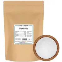 DistrEbution Süßungsmittel Dextrose Pulver Traubenzucker für Sport, Küche & Alltag, 500 g, Schnelle Energie für Sport