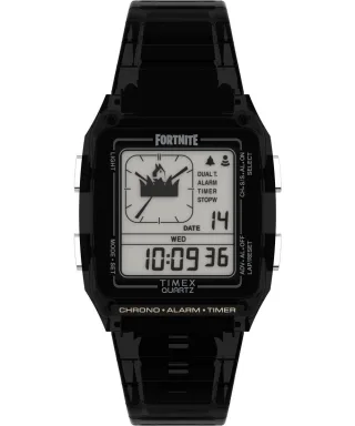 Timex Lca X Fortnite Herren schwarze Uhr TW2W96500