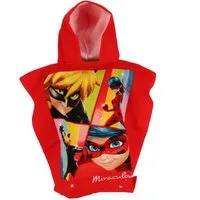 Miraculous - Ladybug Badeponcho Badeponcho für Kinder Mit Kapuze und super Design