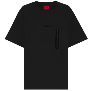 Hugo Boss - "Dubi Tech" T-Shirt für Herren, leger (Schwarz)